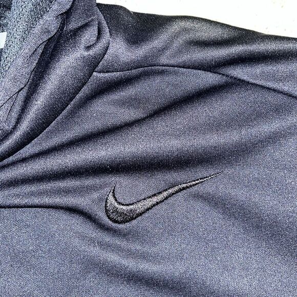 Mens Black Red Nike Therma Fit Swoosh Fleece Hooded Hoodie Jacket Sweatshirt XL - Picture 4 of 5